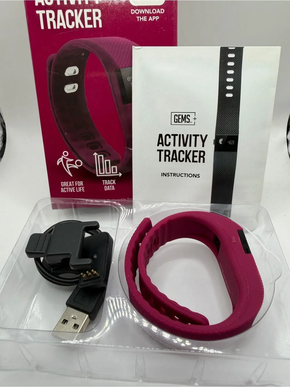 Purple Activity Tracker with Bluetooth
